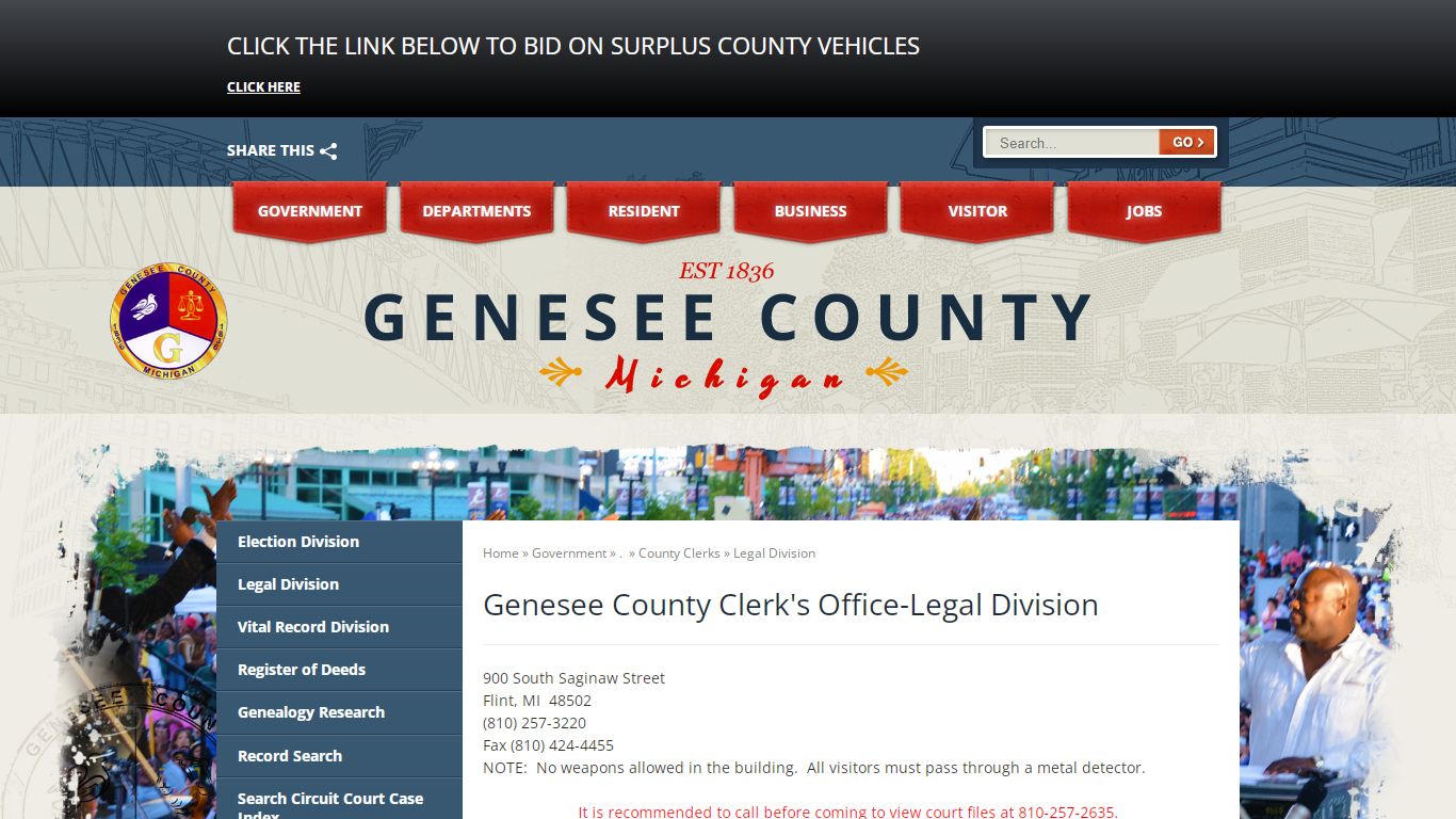 Genesee County Clerk's Office-Legal Division
